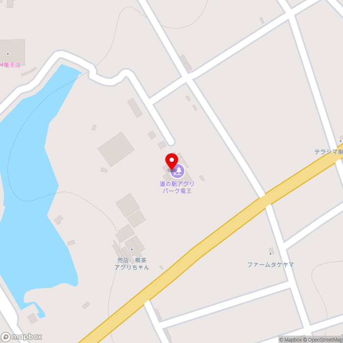 道の駅アグリパーク竜王の地図（zoom17）滋賀県蒲生郡竜王町大字山之上6526番地