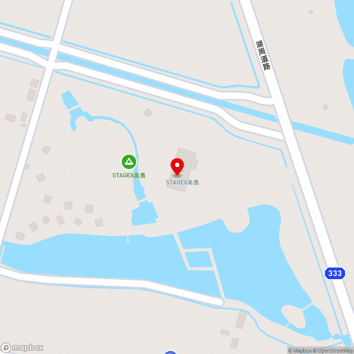 道の駅しんあさひ風車村の地図（zoom17）滋賀県高島市新旭町藁園336