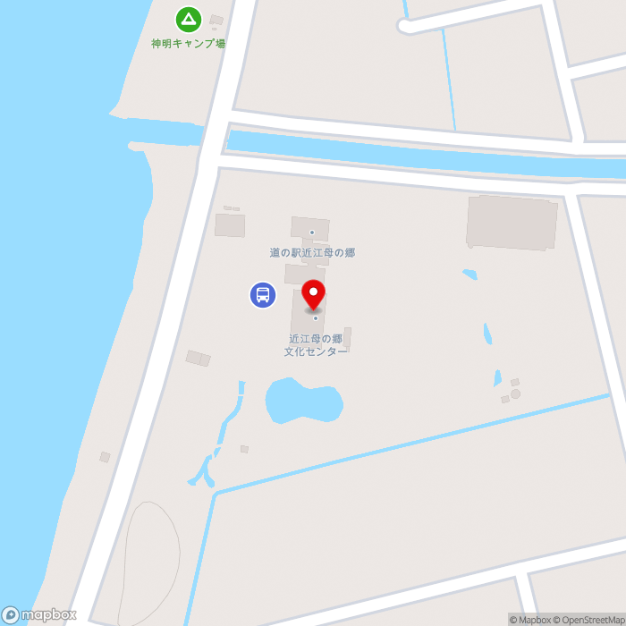 道の駅近江母の郷の地図（zoom17）滋賀県米原市宇賀野1364-1