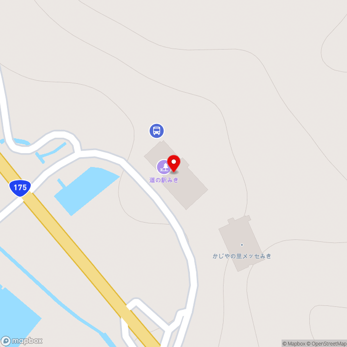 道の駅みきの地図（zoom17）兵庫県三木市福井2426番地先