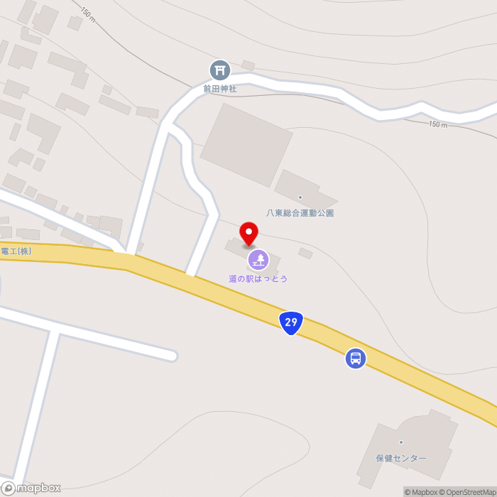 道の駅はっとうの地図（zoom17）鳥取県八頭郡八頭町徳丸625