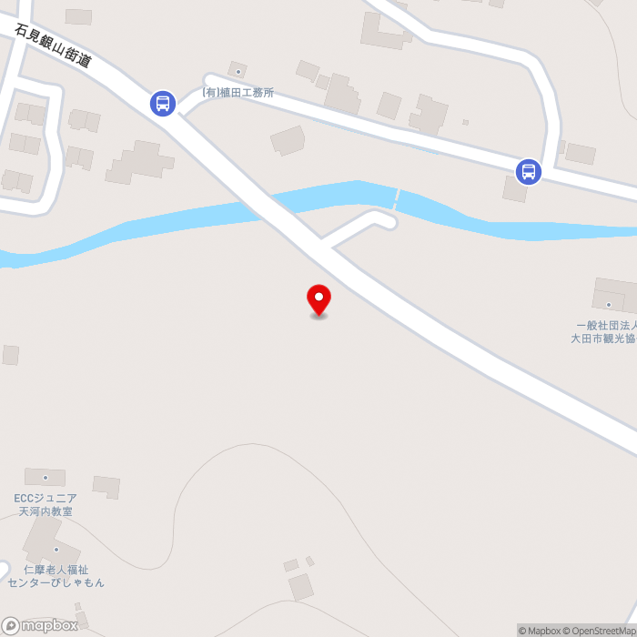 道の駅ごいせ仁摩の地図（zoom17）島根県大田市仁摩町大国42番地1