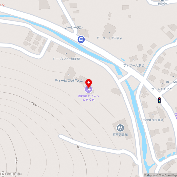道の駅アリストぬまくまの地図（zoom17）広島県福山市沼隈町常石1805