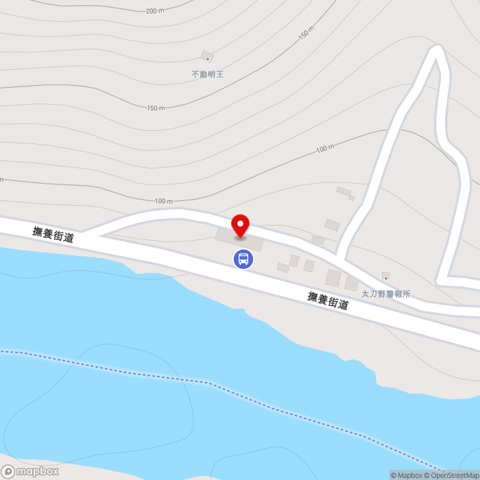 道の駅三野の地図（zoom17）徳島県三好市三野町太刀野不動1909-1