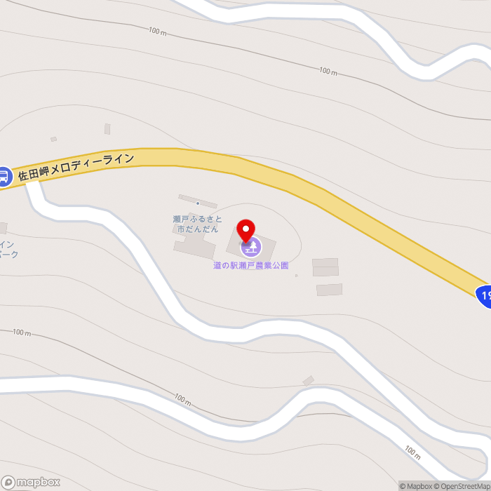 道の駅瀬戸農業公園の地図（zoom17）愛媛県西宇和郡伊方町塩成乙293番地
