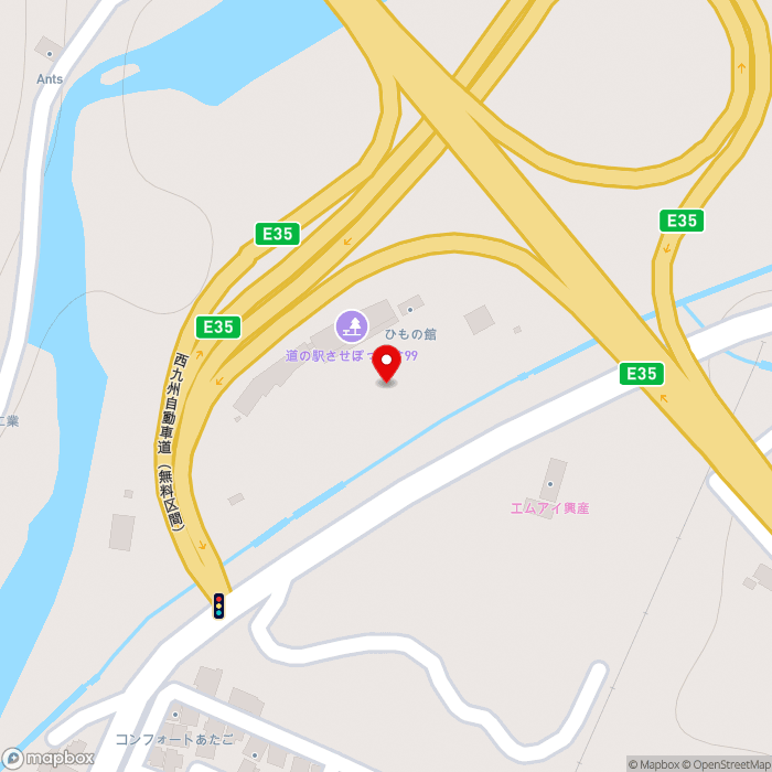 道の駅させぼっくす　９９の地図（zoom17）長崎県佐世保市愛宕町11