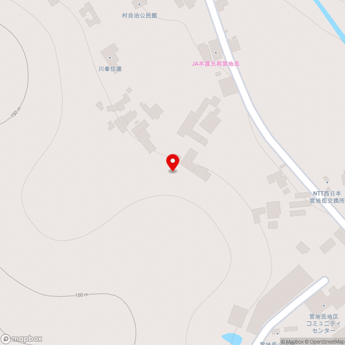 道の駅宮地岳かかしの里の地図（zoom17）熊本県天草市宮地岳町5516-2
