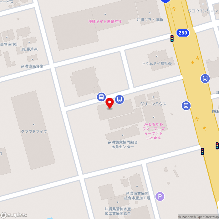 道の駅いとまんの地図（zoom17）沖縄県糸満市西崎町4-19-1