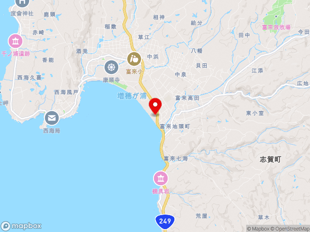 石川県の道の駅 とぎ海街道の地図