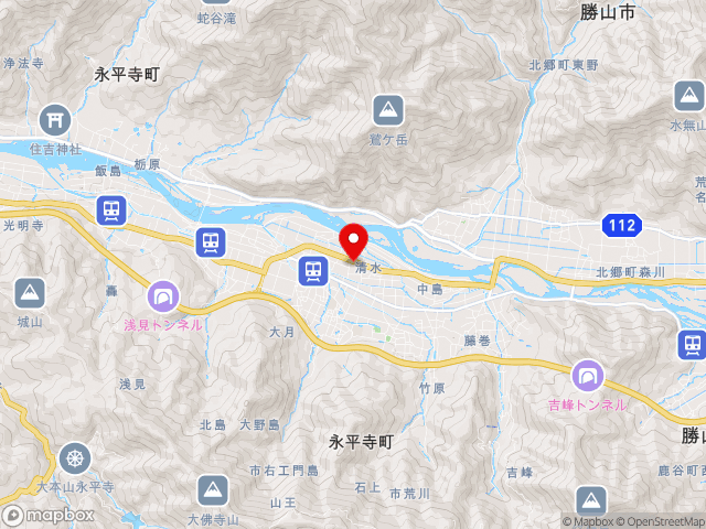 福井県の道の駅 禅の里の地図