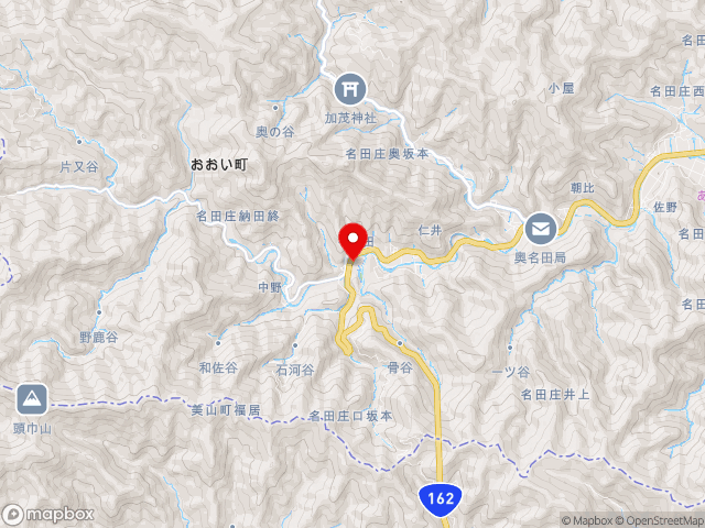 福井県の道の駅 名田庄の地図