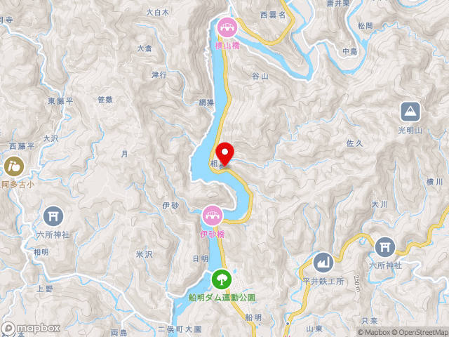 静岡県の道の駅天竜相津　花桃の里の地図