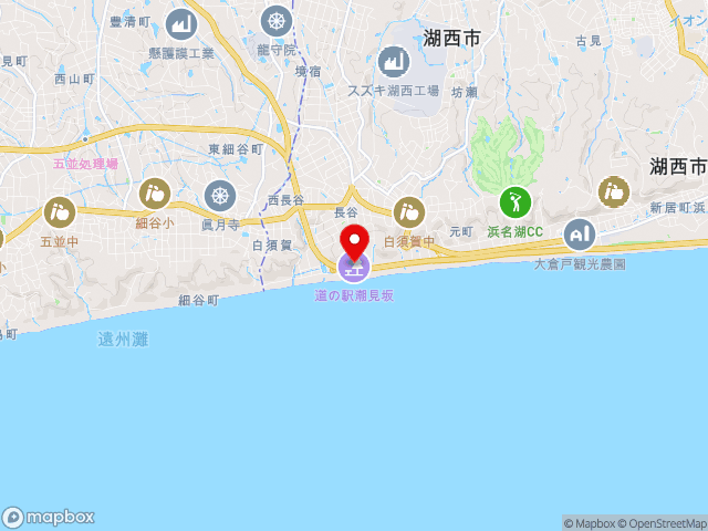 静岡県の道の駅潮見坂の地図