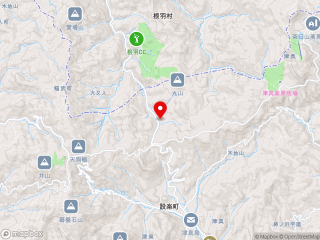 愛知県の道の駅 つぐ高原グリーンパークの地図