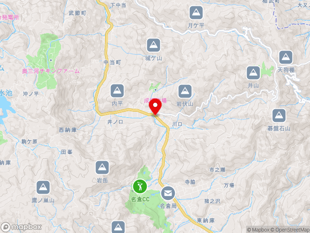 愛知県の道の駅 アグリステーションなぐらの地図