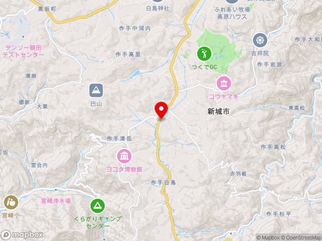 愛知県の道の駅 つくで手作り村の地図