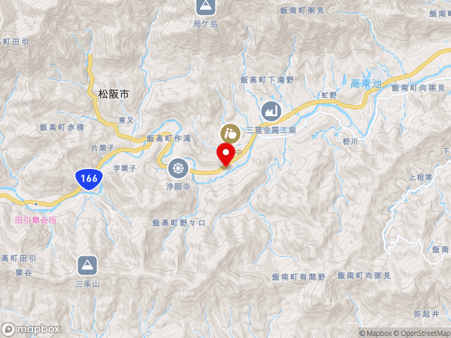 三重県の道の駅飯高駅の地図
