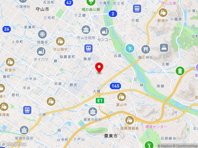 滋賀県の道の駅アグリの郷栗東の地図