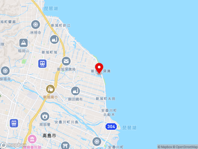 滋賀県の道の駅 しんあさひ風車村の地図