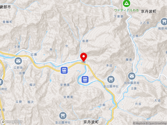 京都府の道の駅 和の地図