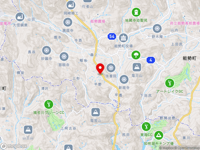 兵庫県の道の駅 能勢（くりの郷）の地図