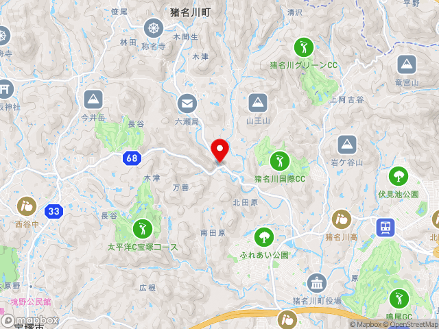 兵庫県の道の駅いながわの地図