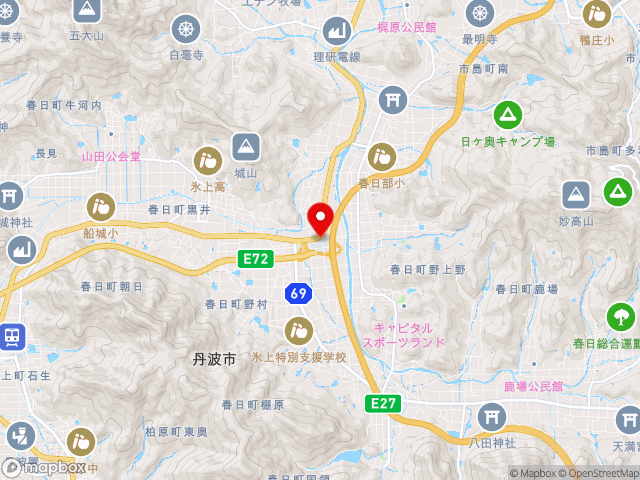 兵庫県の道の駅丹波おばあちゃんの里の地図