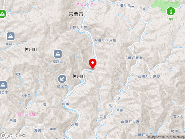 県道若桜南光線沿いの道の駅 ちくさの地図