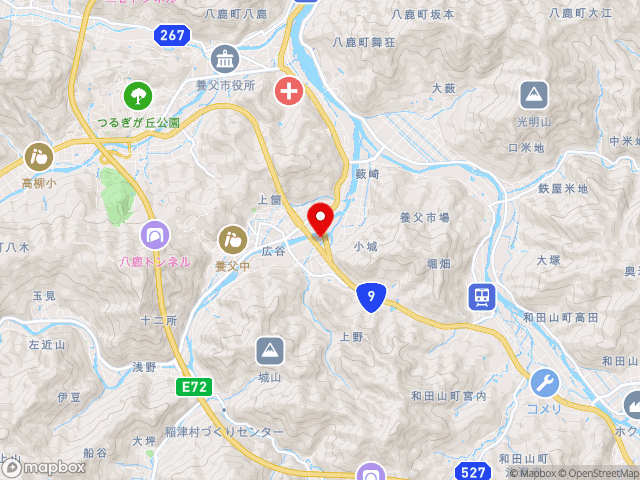 兵庫県の道の駅但馬楽座の地図