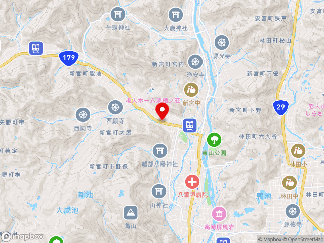 兵庫県の道の駅 しんぐうの地図