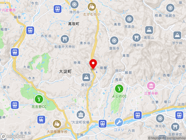 奈良県の道の駅 吉野路　大淀ｉセンターの地図