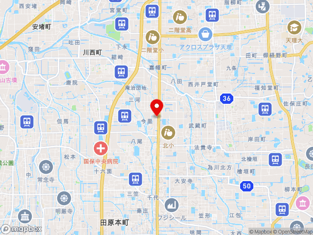 国道24号沿いの道の駅 レスティ唐古・鍵の地図