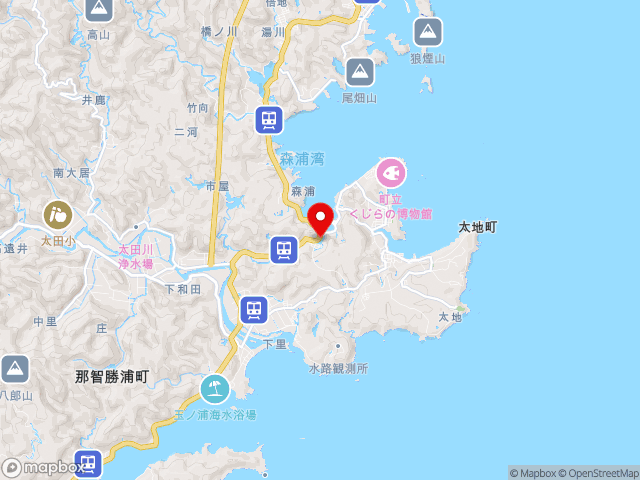 和歌山県の道の駅たいじの地図