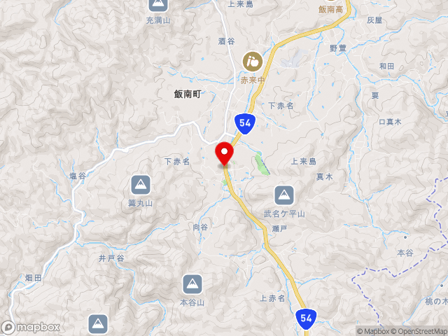 島根県の道の駅赤来高原の地図
