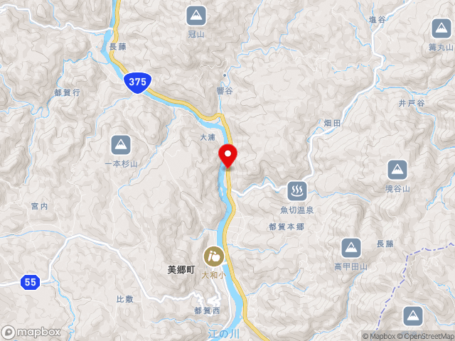 島根県の道の駅グリーンロード大和の地図