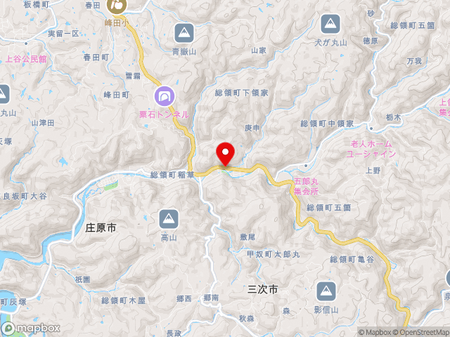 広島県の道の駅リストアステーションの地図