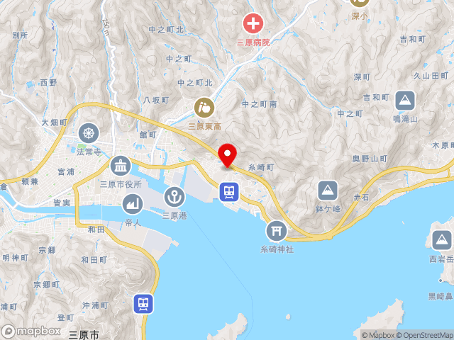 広島県の道の駅みはら神明の里の地図