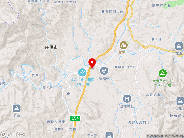 広島県の道の駅 たかのの地図
