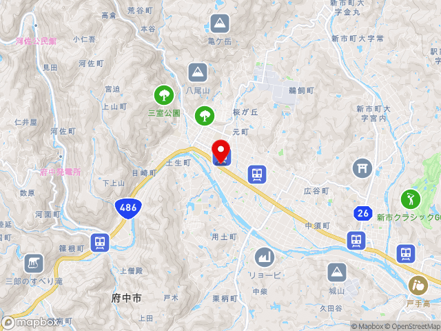 広島県の道の駅びんご府中の地図