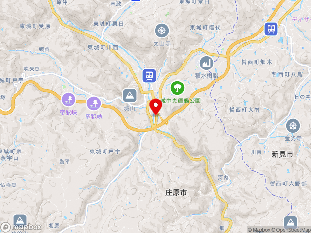広島県の道の駅遊ＹＯＵさろん東城の地図