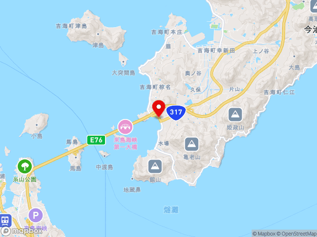 愛媛県の道の駅よしうみいきいき館の地図
