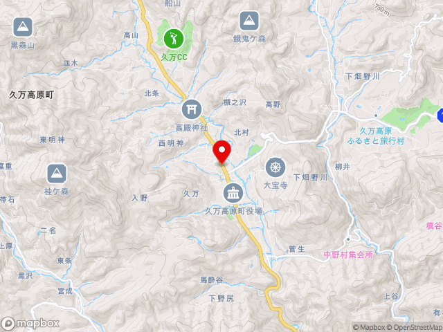 愛媛県の道の駅天空の郷さんさんの地図