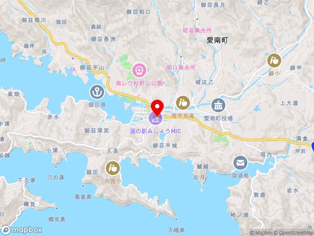 愛媛県の道の駅みしょうＭＩＣの地図