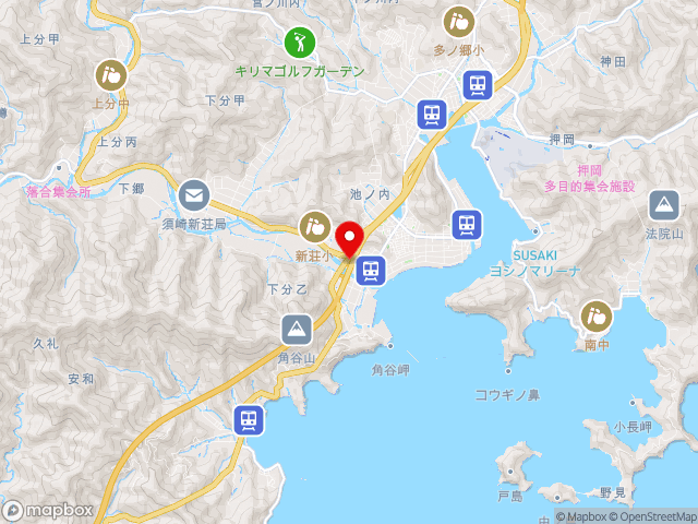 高知県の道の駅かわうその里すさきの地図