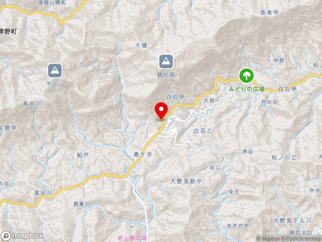 高知県の道の駅布施ヶ坂の地図