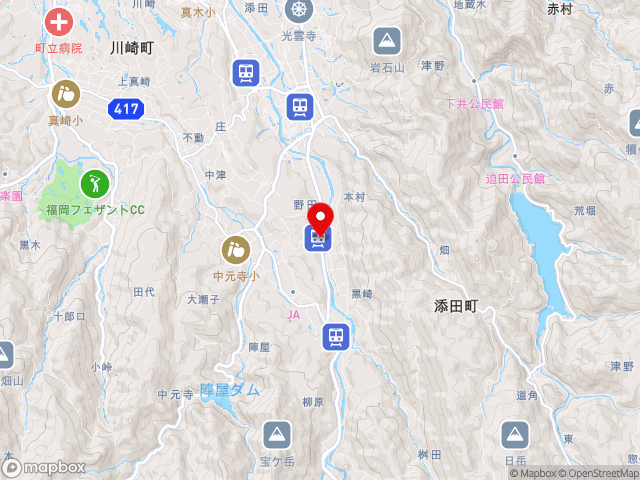 福岡県の道の駅歓遊舎ひこさんの地図
