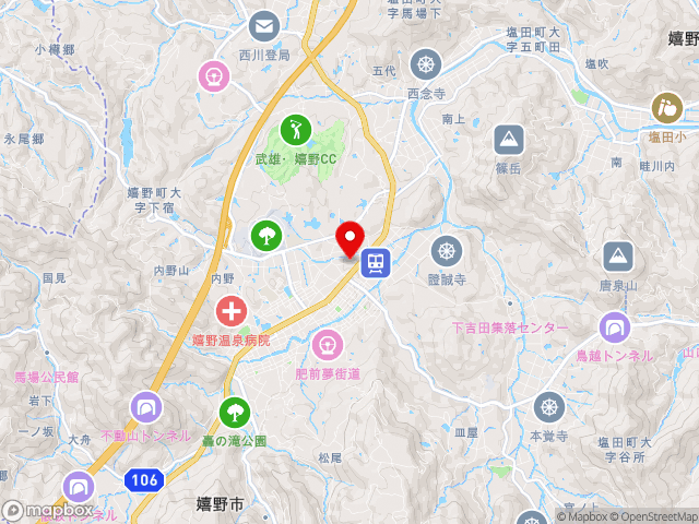 佐賀県の道の駅うれしの まるくの地図