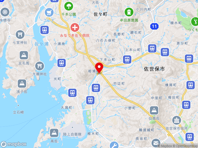 長崎県の道の駅させぼっくす　９９の地図