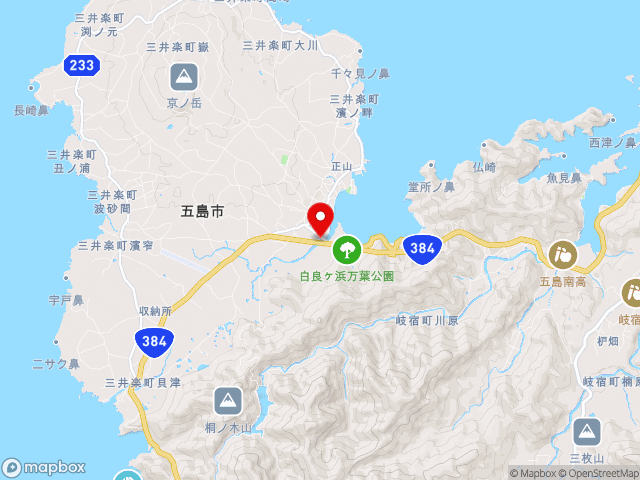 長崎県の道の駅遣唐使ふるさと館の地図
