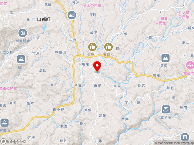 熊本県の道の駅 通潤橋の地図
